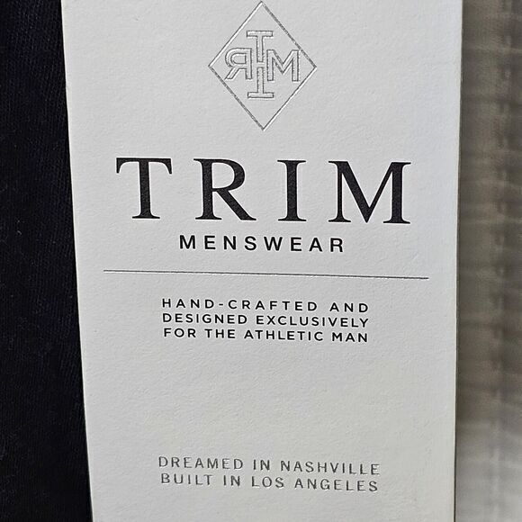 Trim Menswear Shirt Mens XL Super Soft Short Sleeve Active Hand Crafted Workout - Picture 3 of 4